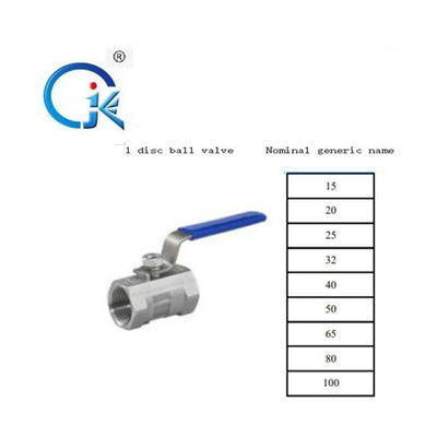 MIDAS Stainless Steel 2PC Internal Thread Handle Lock Through Water Oil and Gas Ball Valve