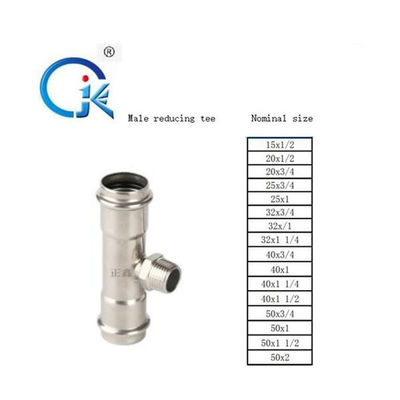 SS304 310 316 Press Fit Fittings Equal Coupling Stainless Steel Pipe Connector