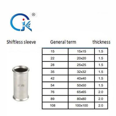 DIN Precision Stainless Steel Press Fittings Nickel White Color
