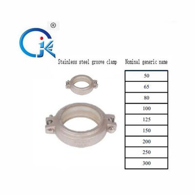OEM 2Mpa Pipe Flange Stainless Steel Grooved Fittings Forged 304 SS Weld Clamp