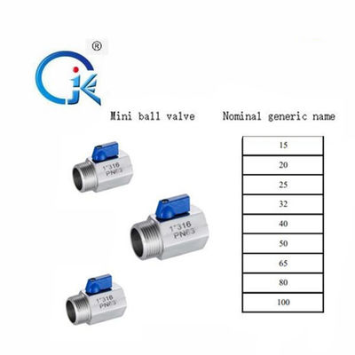 OEM Mini Male Female Ball Valve Machining Heating Angle Valve SS316L