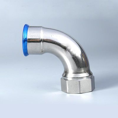 Compression Push Fit Elbow 2Mpa 90 Degree Internal Thread Industrial Metric