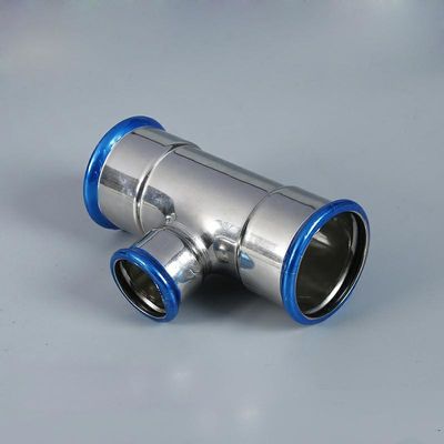 Nickel White SS Tee Fitting DN15 Polishing T Shape Pipe Fitting