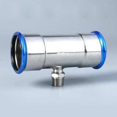 Nickel White SS Tee Fitting DN15 Polishing T Shape Pipe Fitting